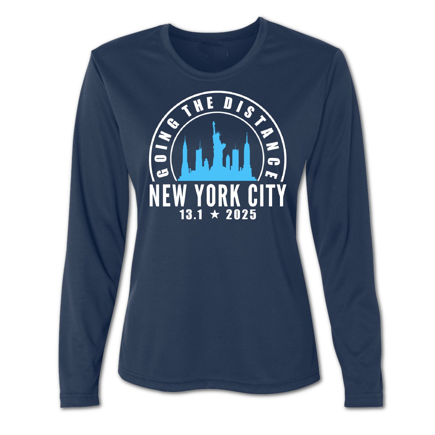 NYC HALF MARATHON SHIRT NEW YORK CITY HALF MARATHON LONG SLEEVE SHIRT