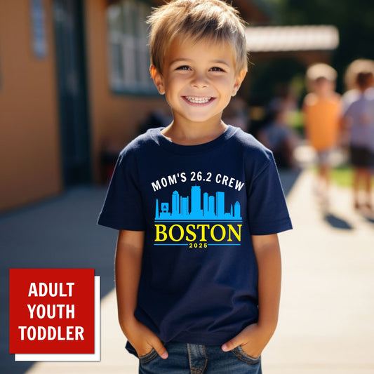 BOSTON MARATHON SUPPORT CREW SHIRT APPAREL