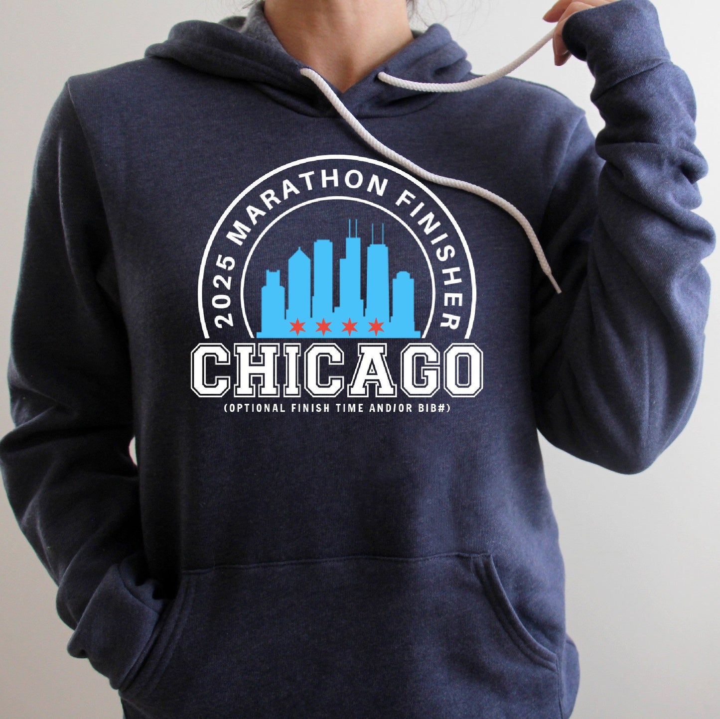CHICAGO MARATHON FNISHER HOODIE SWEATSHIRT