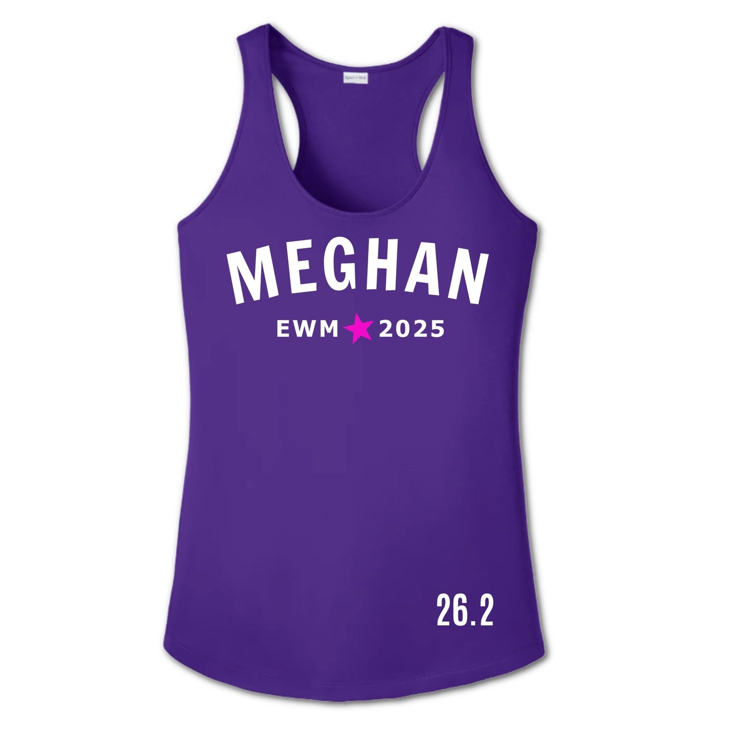Every womens marathon tank top with name