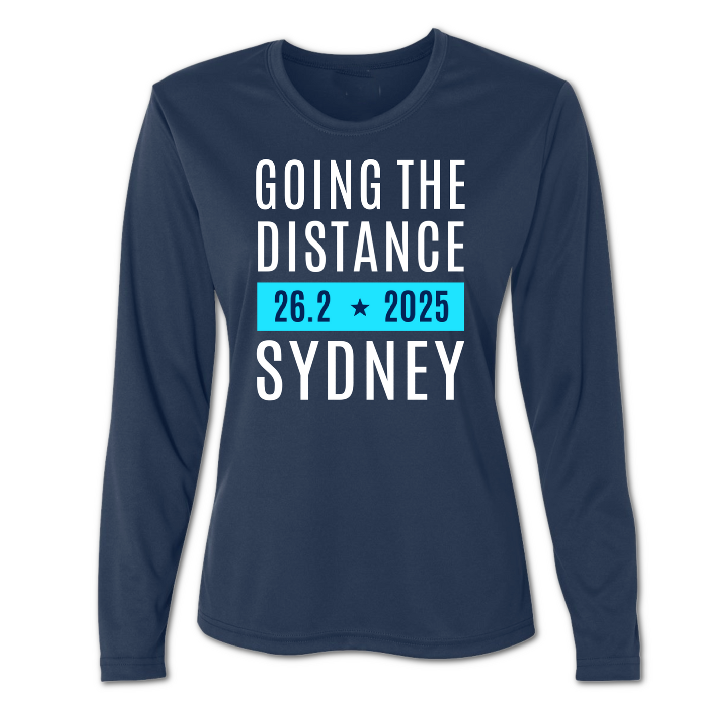 sydney marathon long sleeve ladies running shirt