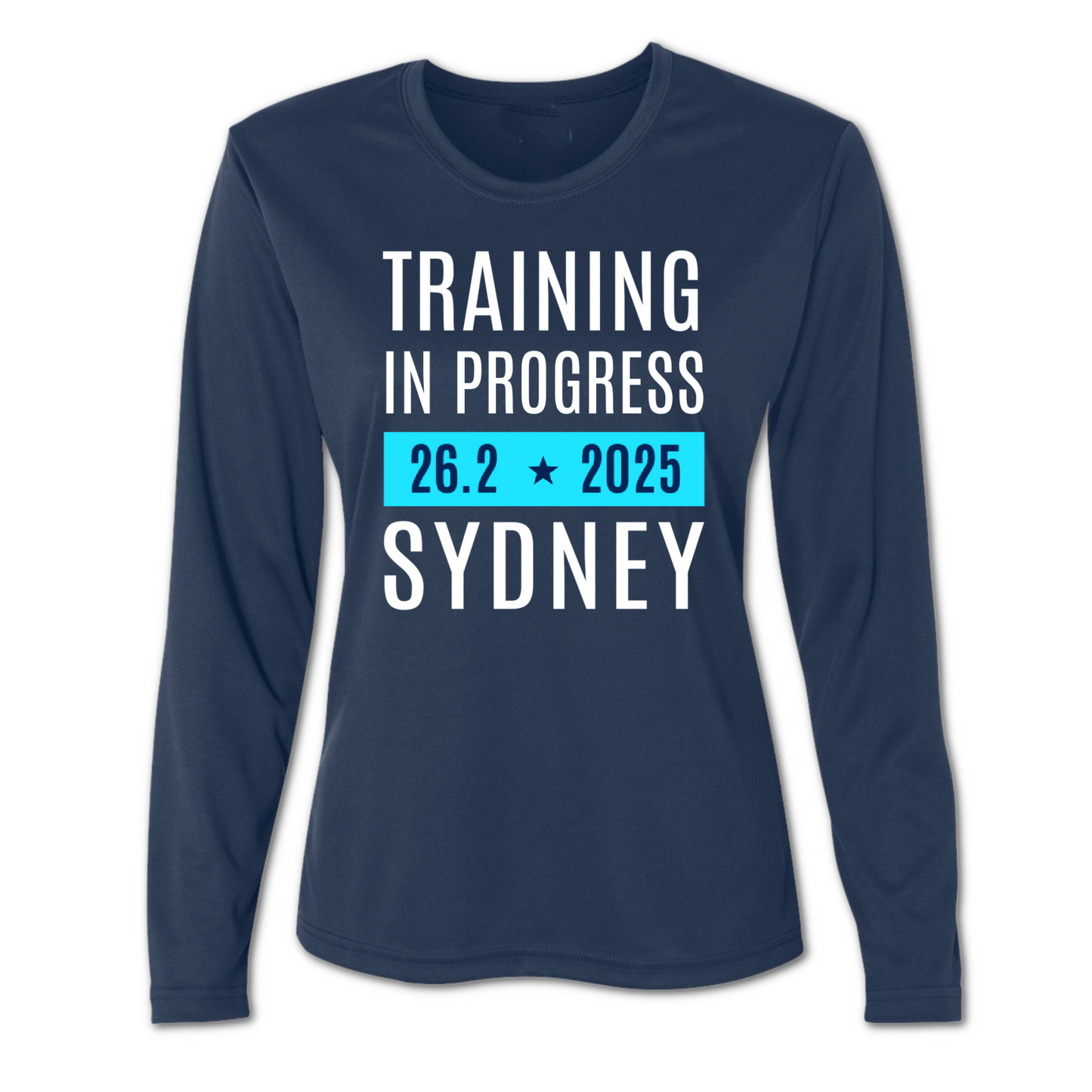 sydney marathon ladies long sleeve running shirt