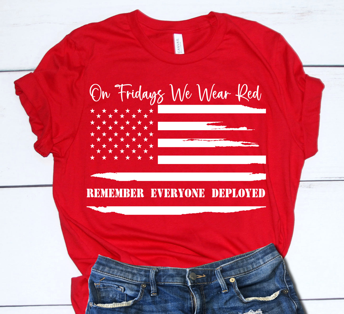 red friday shirt remember everyone deployed on fridays we wear red