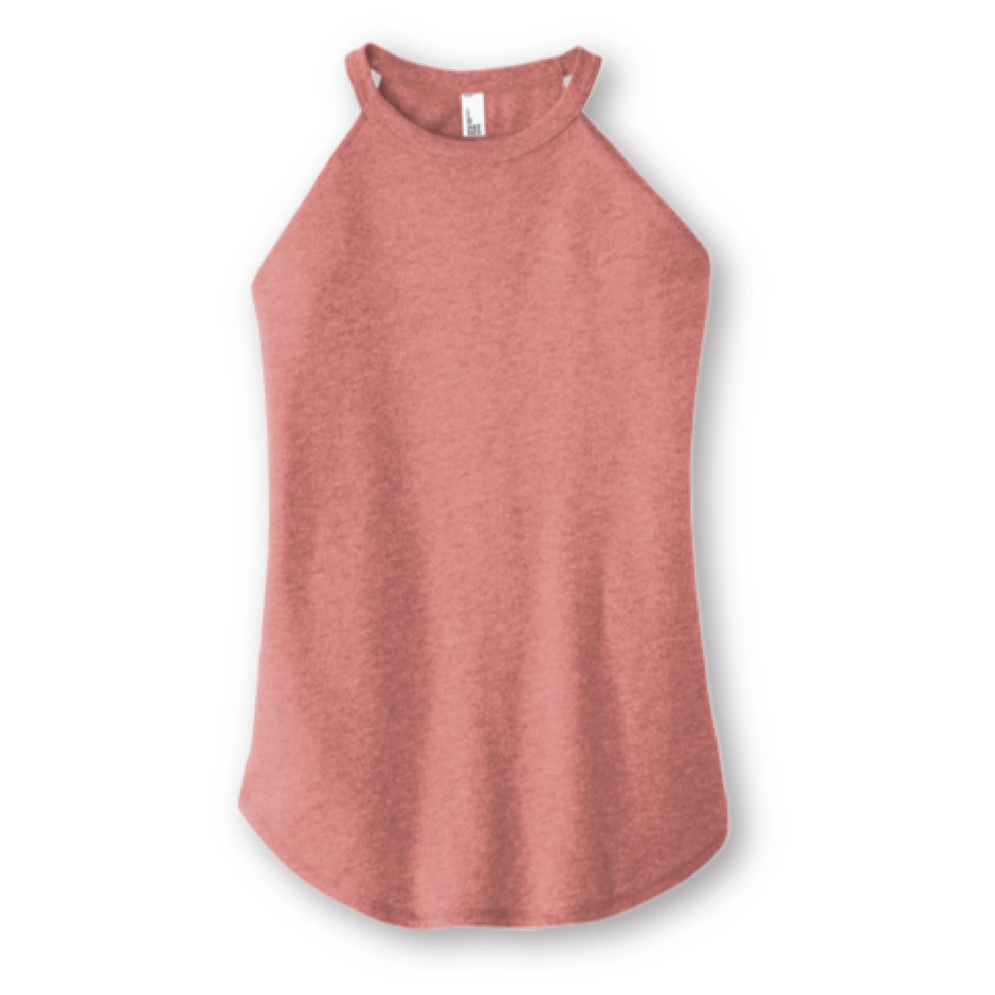 Ladies High Neck Halter Tank Top with Flattering, Flowy Silhouette