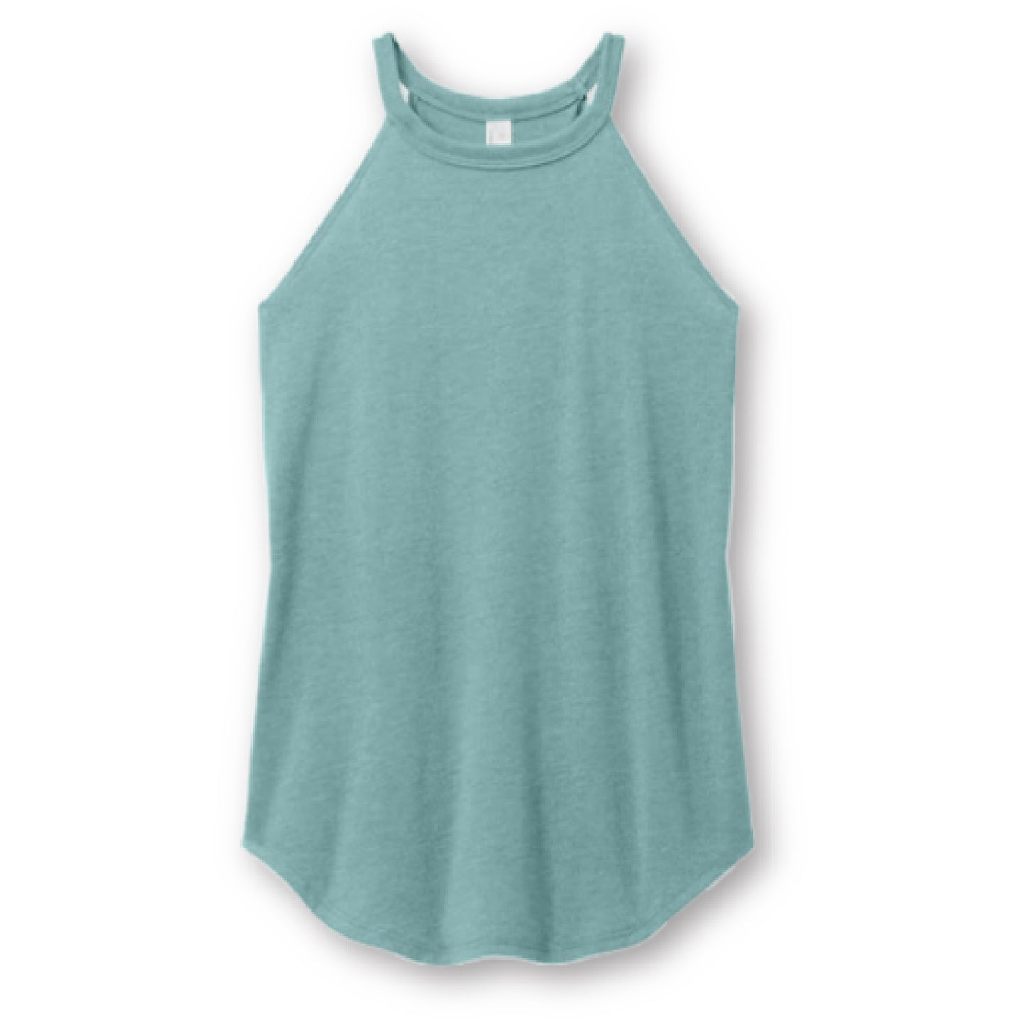Ladies High Neck Halter Tank Top with Flattering, Flowy Silhouette