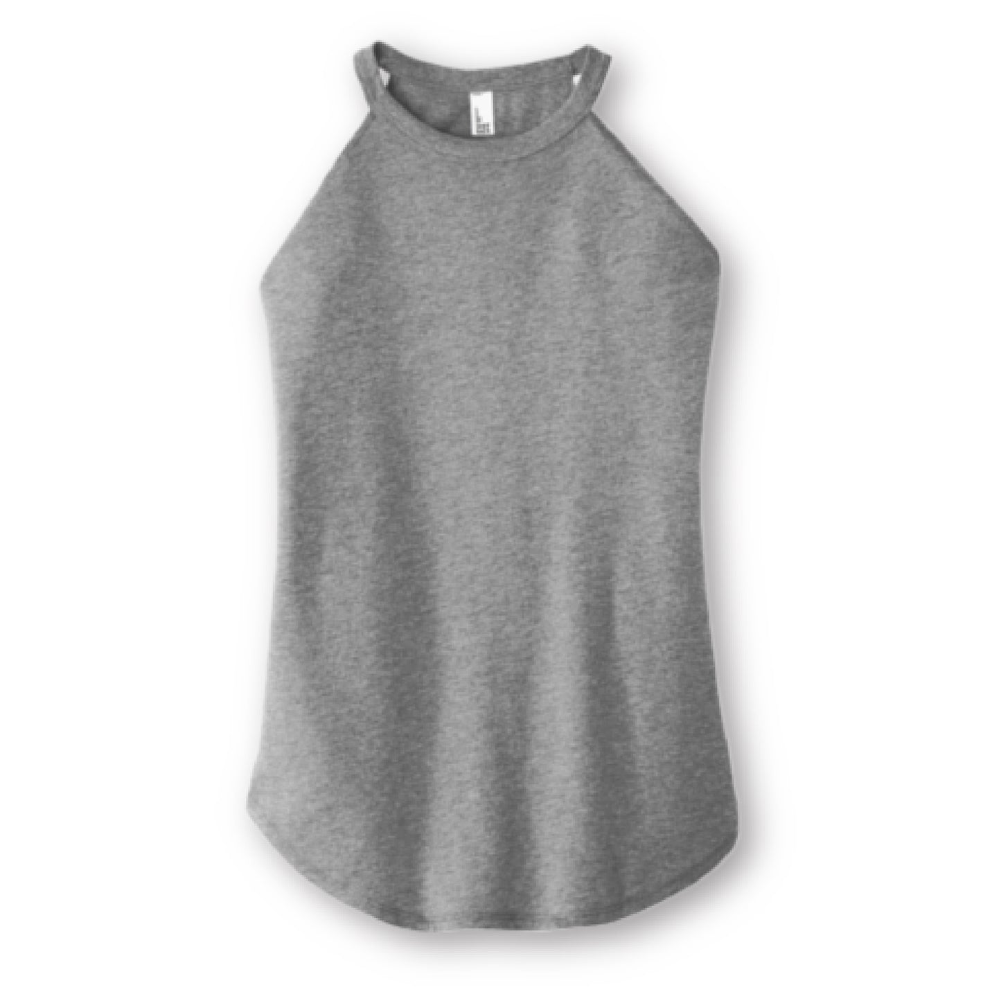 Ladies High Neck Halter Tank Top with Flattering, Flowy Silhouette