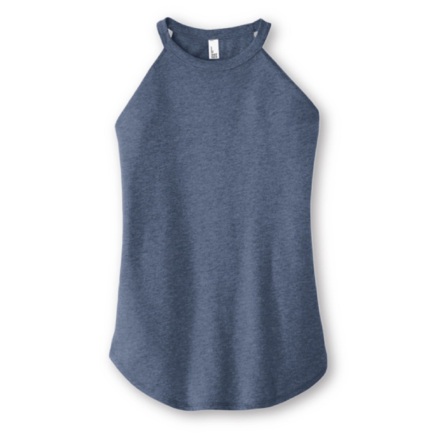 Ladies High Neck Halter Tank Top with Flattering, Flowy Silhouette