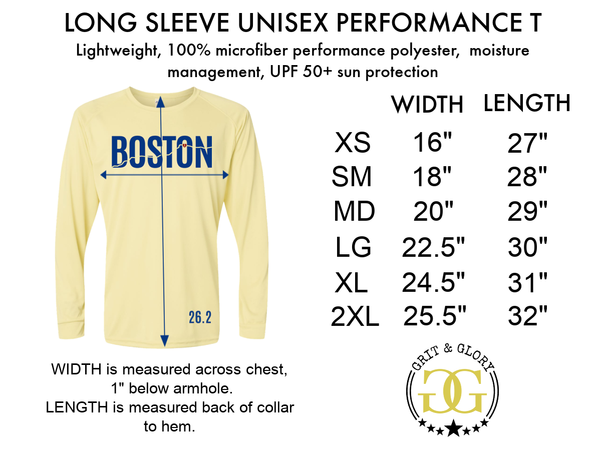 Boston Running Shirt, Marathon Training and Race Day Shirt