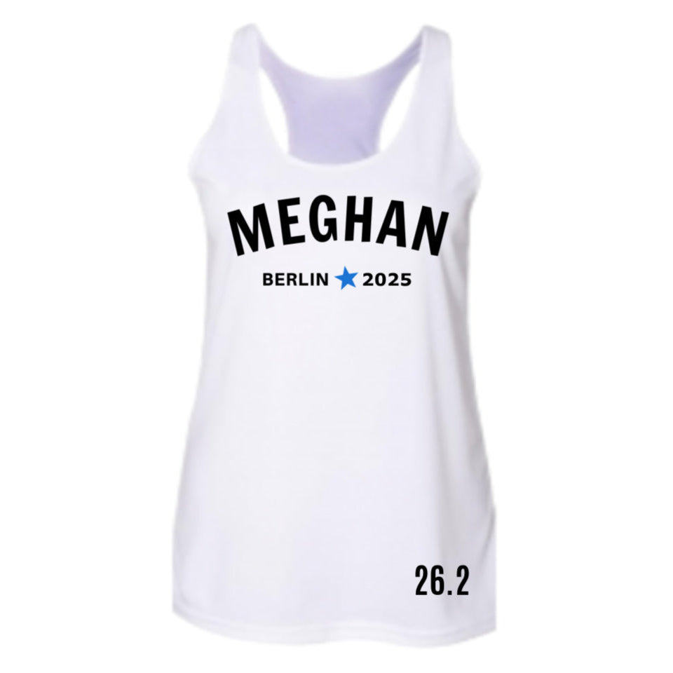 CUSTOM BERLIN MARATHON TANK WITH NAME