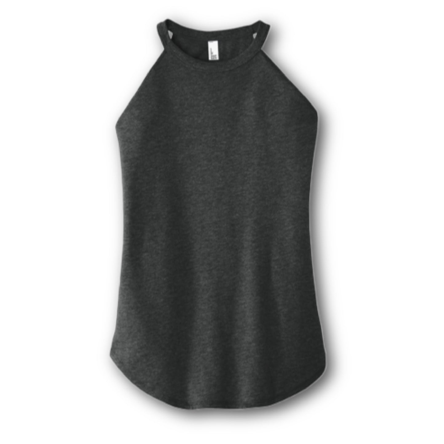 Ladies High Neck Halter Tank Top with Flattering, Flowy Silhouette