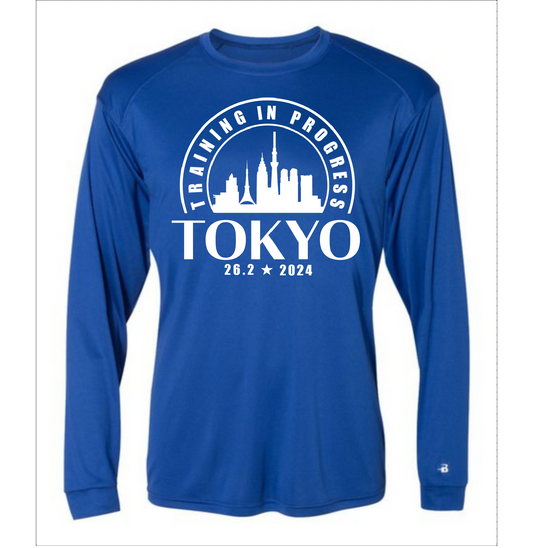 long sleeve tokyo marathon training shirt'