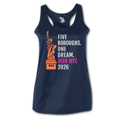 NYC Running Tank | Five Bouroughs One Dream | 2026 New York Running Apparel