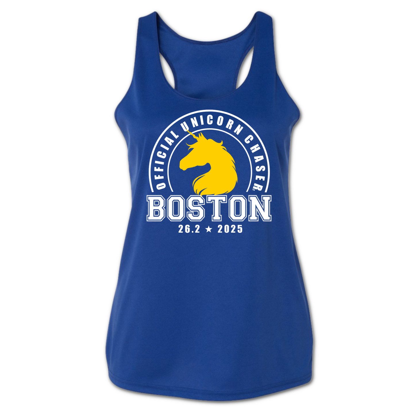 boston unicorn tank boston marathon unicorn chaser tank
