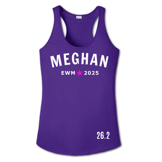 Every womens marathon tank top with name