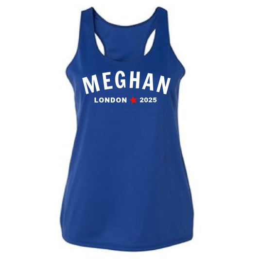 personalized london marathon tank