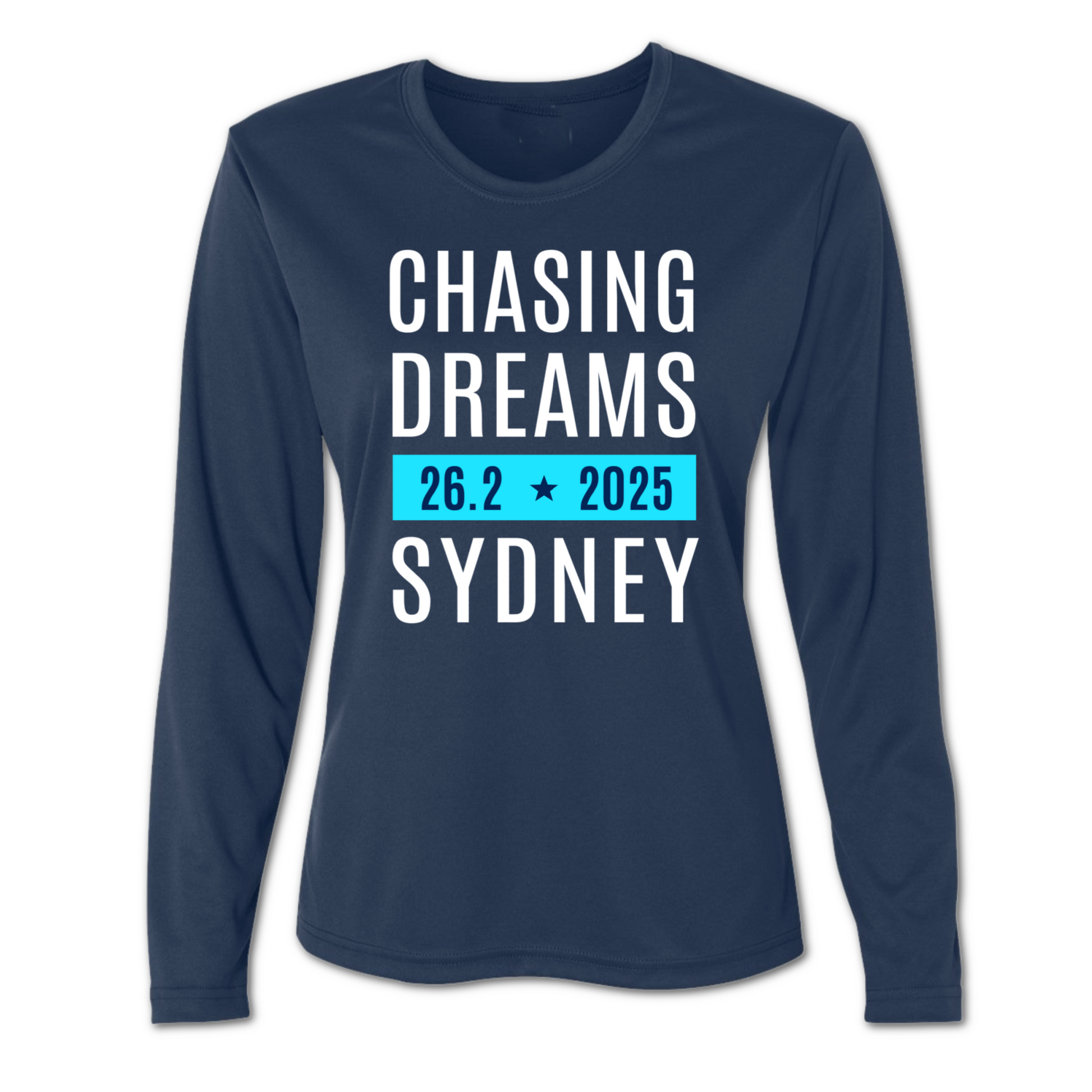 sydney marathon long sleeve ladies running shirt