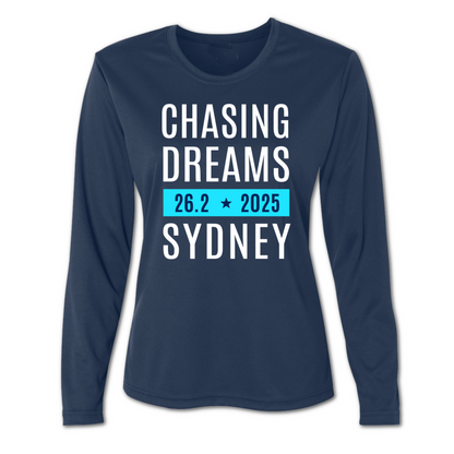 sydney marathon long sleeve ladies running shirt