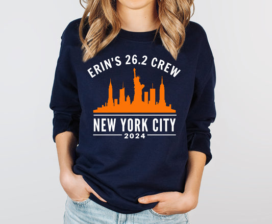 new york city marathon support crew sweatshirt nyc