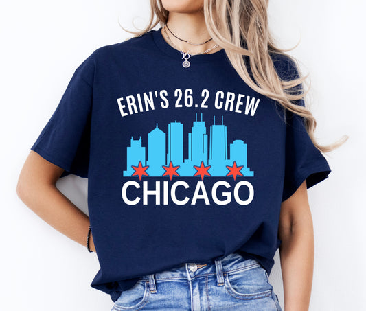 chicago marathon support crew t shirt