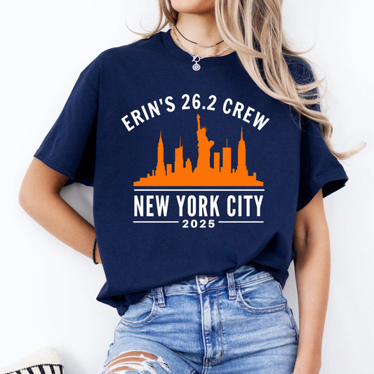 new york city marathon support crew shirt