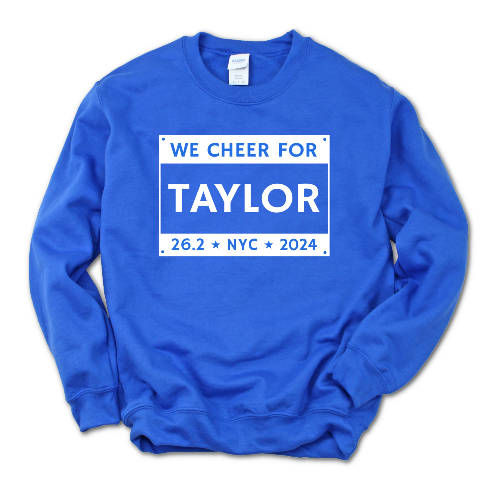 marathon support crew new york city marathon bib crew neck sweatshirt