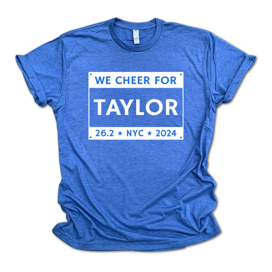 new york city marathon support crew personalized bib shirt