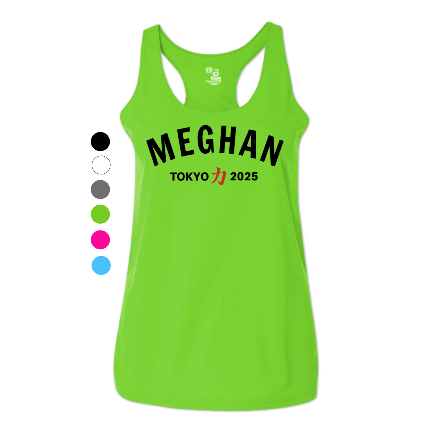 personalized tokyo marathon running tank