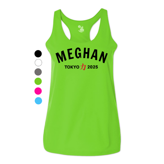 personalized tokyo marathon running tank