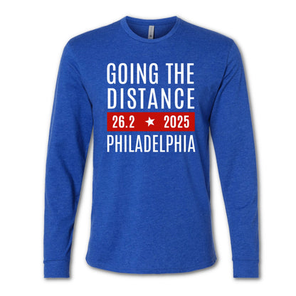 long sleeve philadelphia marathon running shirt