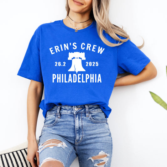 philadelphia marathon support crew shirt