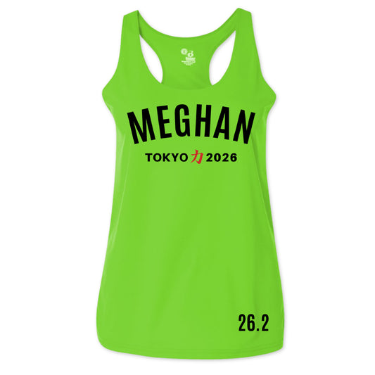 tokyo marathon tank top with name
